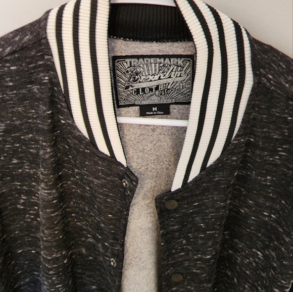 NWOT Men's Brookly Cloth Button Front Baseball Jacket - Size M - Picture 3 of 5